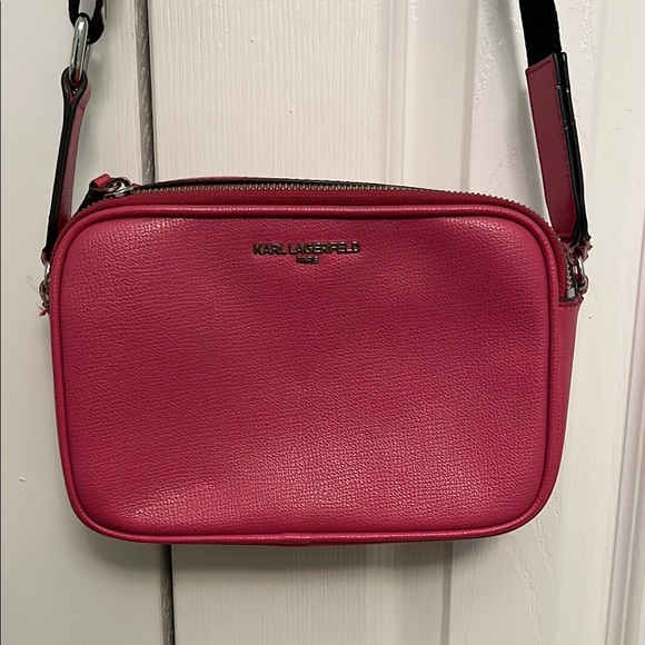 Karl Lagerfeld Handbags - Karl Lagerfeld Fuchsia Crossbody Bag